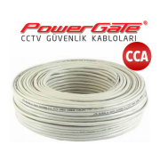 PowerGate CELL 116mt, 2+1 (2x0,22+0,25) CCA %40 Bakır Alışımlı, CCTV Güvenlik Kablosu