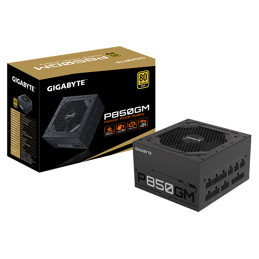 GIGABYTE GP-P850GM, 850W, 80+ GOLD, Full Modüler, GAMING Power Supply