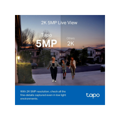 TP-LINK Tapo D230S1, 2K 5MP, İki Yönlü Konuşma,  IP64, Renkli Gece Görüşü, Akıllı Görüntülü Kapı Zili
