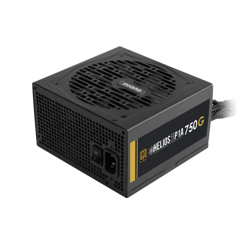 GAMDIAS HELIOS P1A-750G, 750W, 80+ Gold, Aktif PFC, GAMING, ATX, Power Supply (PSU)