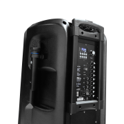 MICROLAB M63, 120W, Taşınabilir, BT/USB/AUX/TF/TWS, RGB Işıklı, Batarya, 2adet UHF Mikrofon, Karaoke/Parti, Bluetooth Speaker,