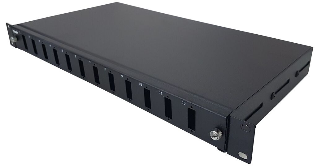 ALFAFONET F/O 1RU 12 SC-DX / 12 LC-QD PATCH PANEL  (102005-BL.05)