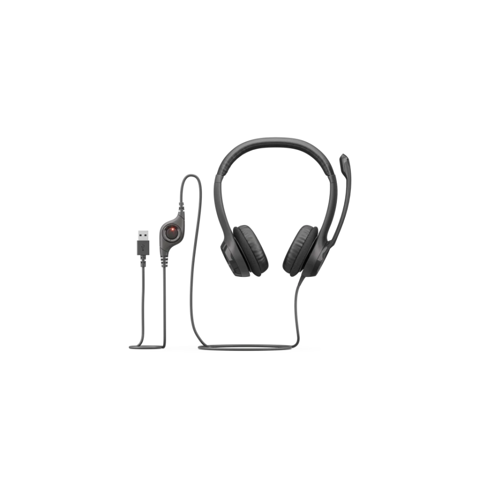 LOGITECH H390, 981-000406, USB, Çağrı Merkezi, Ofis, Toplantı, Konuşmacı Tipi, Microfonlu Kulaklık
