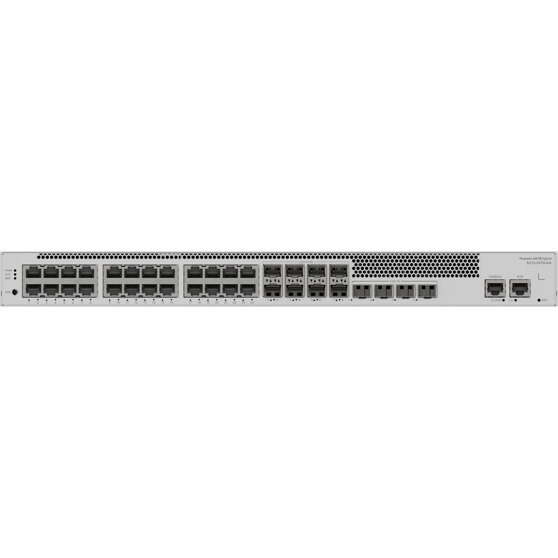 HUAWEI eKIT S310-24T8J4X 24 PORT 10/100/1000 8 X 2.5GE SFP + 4 x 10GE SFP+ L2 CLOUDE YÖNETİLEBİLİR RACK MOUNT SWITCH