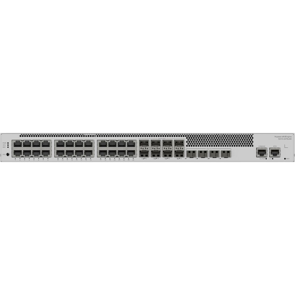 HUAWEI eKIT S310-24T8J4X 24 PORT 10/100/1000 8 X 2.5GE SFP + 4 x 10GE SFP+ L2 CLOUDE YÖNETİLEBİLİR RACK MOUNT SWITCH