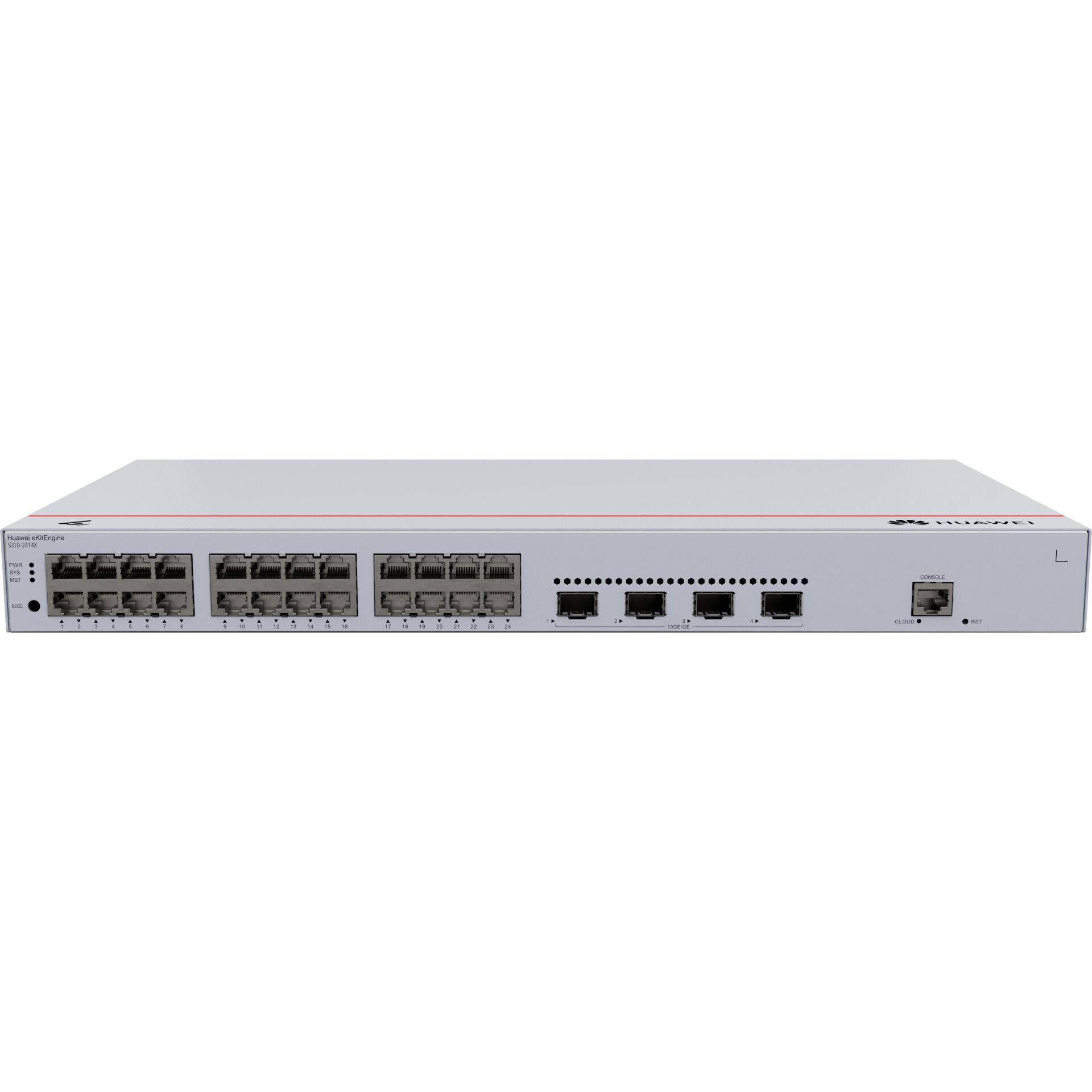 HUAWEI eKIT S310-24T4X 24 PORT 10/100/1000 4 X 10G SFP L2+ CLOUDE YÖNETİLEBİLİR RACK MOUNT SWITCH