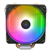 GAMDIAS BOREAS E1-410, ARGB, 120mm, CPU  Kule Tipi Hava Soğutma, Doğrudan Temas Teknolojisine Sahip 4 adet Gelişmiş Bakır Isı Borusu (AMD AM4-AM5 ve INTEL Tüm işlemciler ile uyumlu)