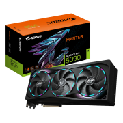 GIGABYTE GV-N5090AORUS M-32GD, RTX5090, AORUS MASTER, 32Gb, GDDR7, 512BIT, 3 Fanlı, 1xHDMI, 3xDP, GAMING Ekran KARTI
