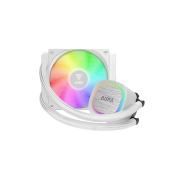 GAMDIAS AURA GL120 V2 WH, White Edition, 120mm,  RGB, 1 Fanlı, CPU Sıvı Soğutma