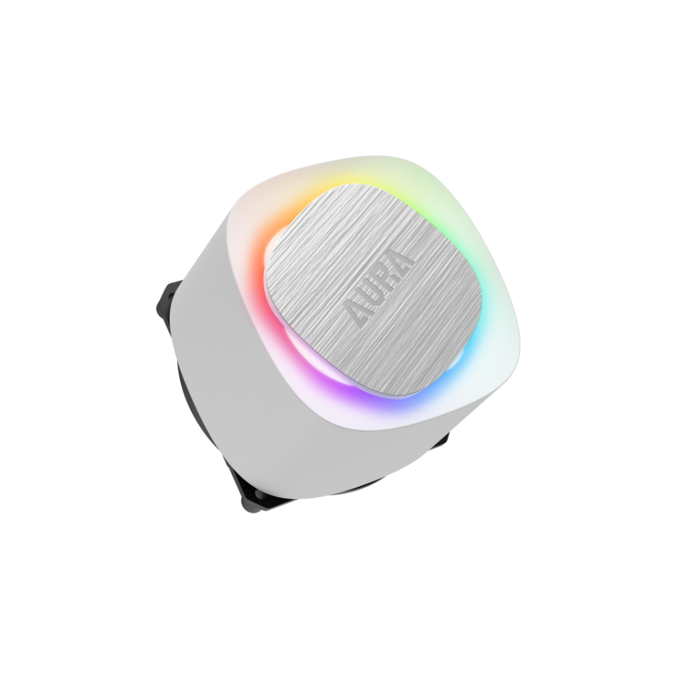 GAMDIAS AURA GL240 V2 WH, White Edition, 240mm,  RGB, 2 Fanlı,CPU Sıvı Soğutma