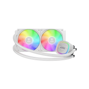 GAMDIAS AURA GL240 V2 WH, White Edition, 240mm,  RGB, 2 Fanlı,CPU Sıvı Soğutma