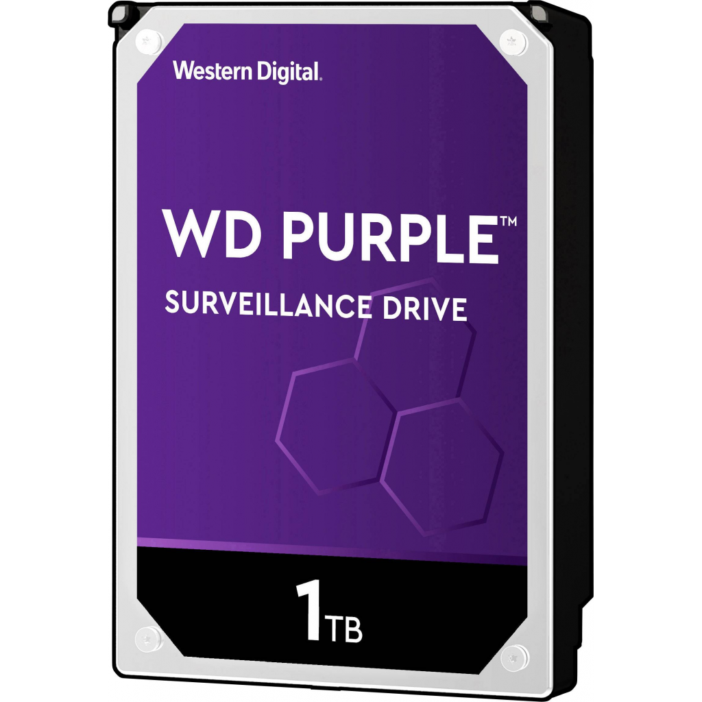 WD PURPLE, WD10PURZ, 3.5" 1TB, 64Mb, 5400 Rpm, 7/24 Güvenlik, HDD  (Türkiye Distribütörü Garantili)
