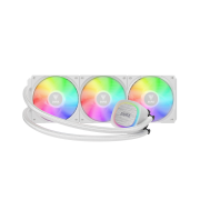 GAMDIAS AURA GL360 V2 WH, White Edition, 360mm,  RGB, 3 Fanlı, CPU Sıvı Soğutma