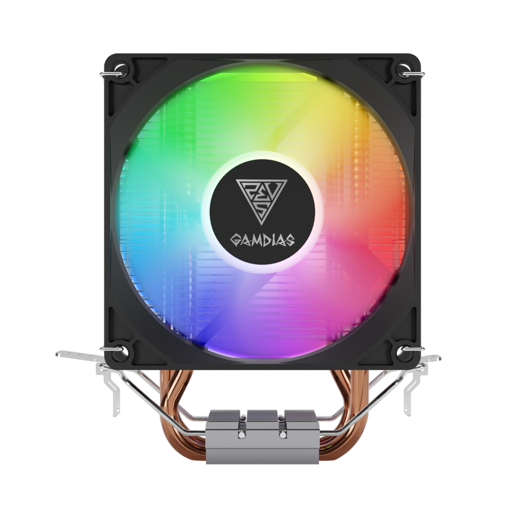 GAMDIAS BOREAS E1-210 Lite, 92mm, CPU  Kule Tipi Hava Soğutma, Doğrudan Temas Teknolojisine Sahip 2 adet Gelişmiş Bakır Isı Borusu (AMD AM5 ve INTEL Tüm işlemciler ile uyumlu)