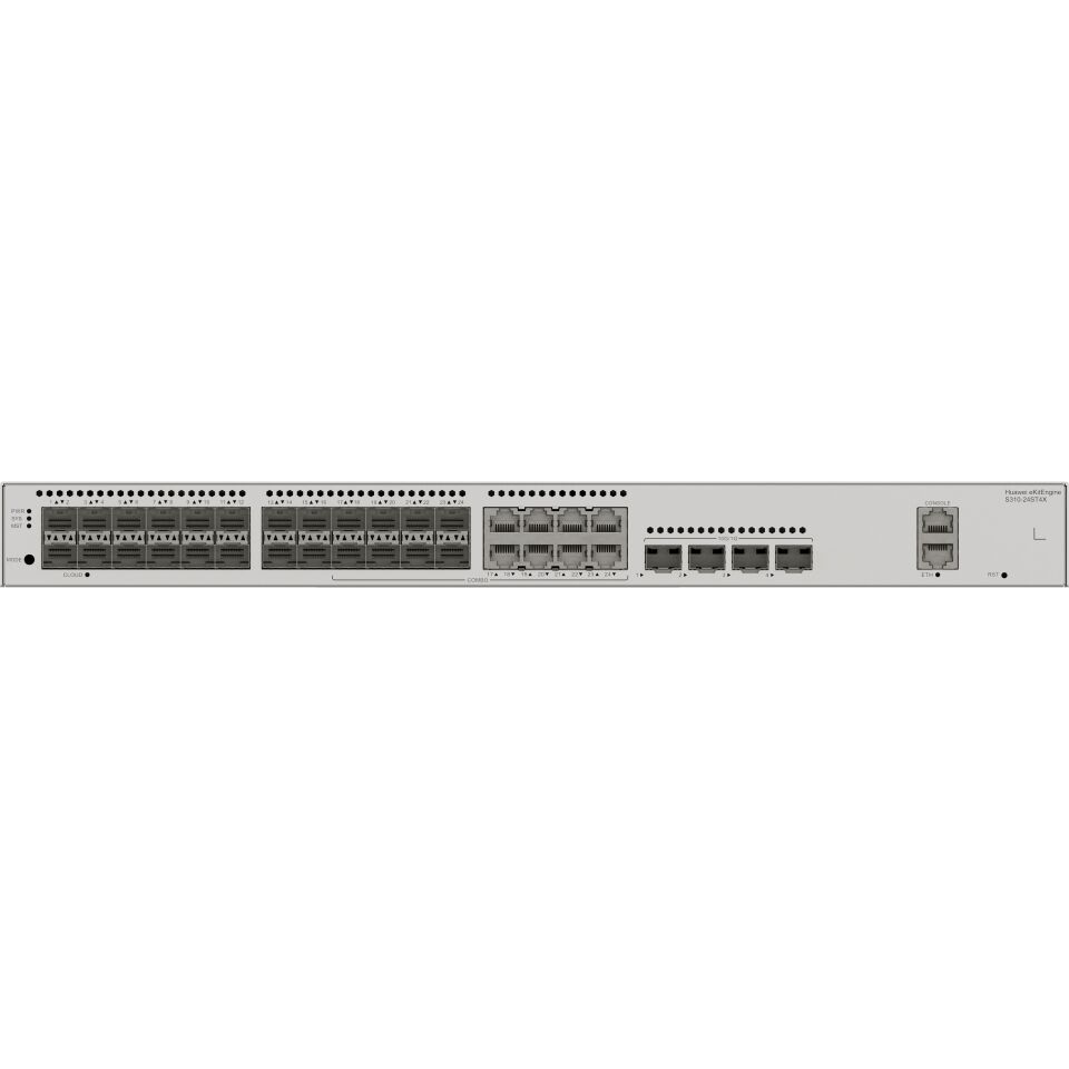 HUAWEI eKIT S310-24ST4X 24 PORT 1G SFP + 8 PORT COMBO + 4 X 10G SFP+ L2+ CLOUDE YÖNETİLEBİLİR RACK MOUNT SWITCH