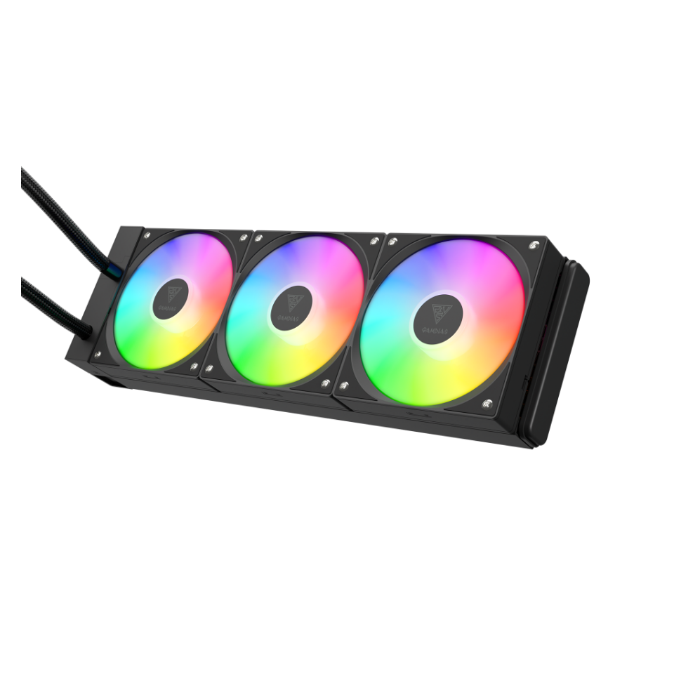 GAMDIAS CHIONE E4-360, 360mm, ARGB, 3 Fanlı, Dijital Ekran, CPU Sıvı Soğutma