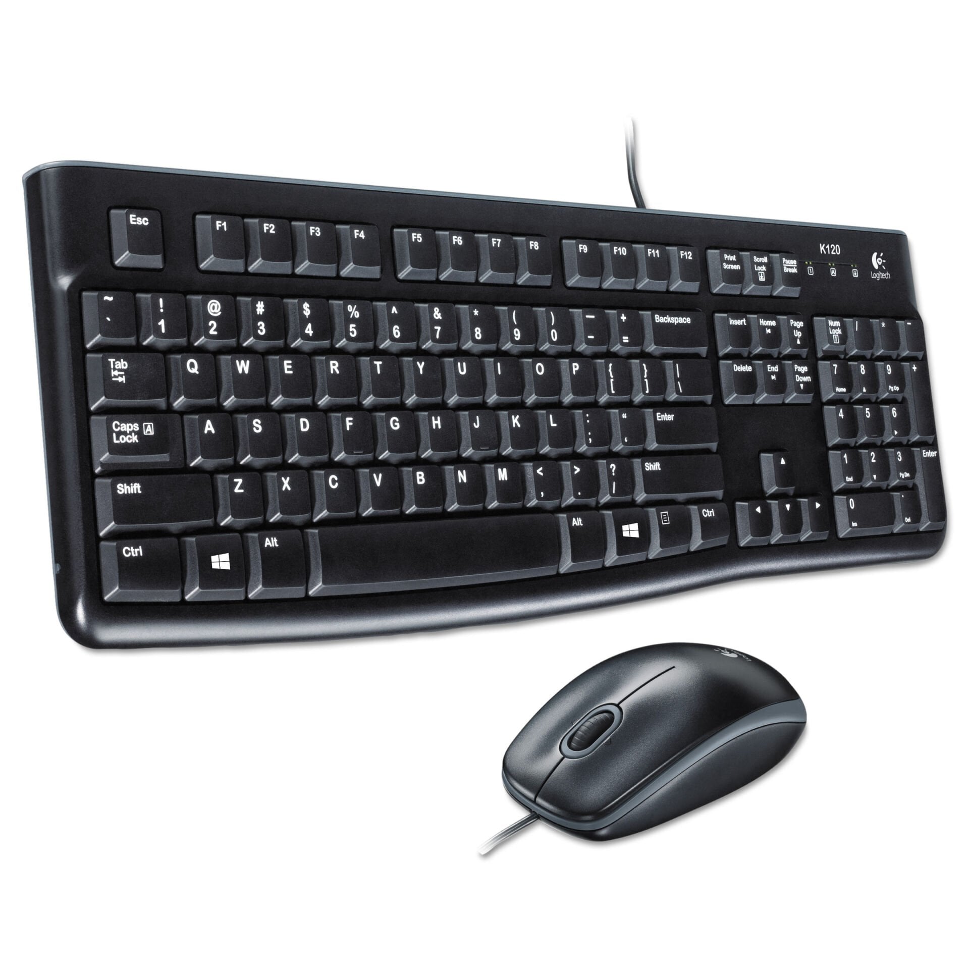 LOGITECH MK120 TÜRKÇE KABLOLU USB STANDART SİYAH 920-002560 Q KLAVYE MOUSE
