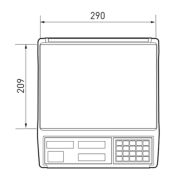 CAS ER JR 15KG LCD EKRAN BOYUNSUZ FİYAT HESAPLAMALI TERAZİ