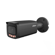 DAHUA IPC-HFW21249T-AS-IL-Black  12Mpix, 3,6mm Lens,SD Kart, Smart Dual Light, H265+, 30Mt Gece Görüşü, IP67, Dahili Mikrofon, PoE Bullet IP Kamera (Siyah)
