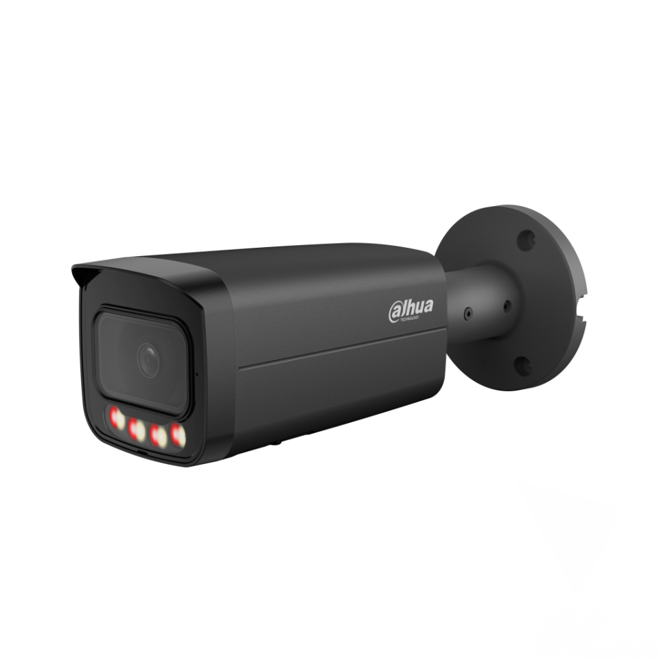 DAHUA IPC-HFW21249T-AS-IL-Black  12Mpix, 3,6mm Lens,SD Kart, Smart Dual Light, H265+, 30Mt Gece Görüşü, IP67, Dahili Mikrofon, PoE Bullet IP Kamera (Siyah)