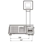 CAS CL3000 30KG 202DPI DİREKT TERMAL ETHERNET LCD EKRAN BOYUNLU BARKODLU TERAZİ