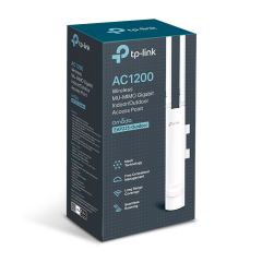 OMADA EAP225 Outdoor, 1Port Gigabit PoE, 1200Mbps, Dual Band, Aktif Poe, Indoor/Outdoor Access Point