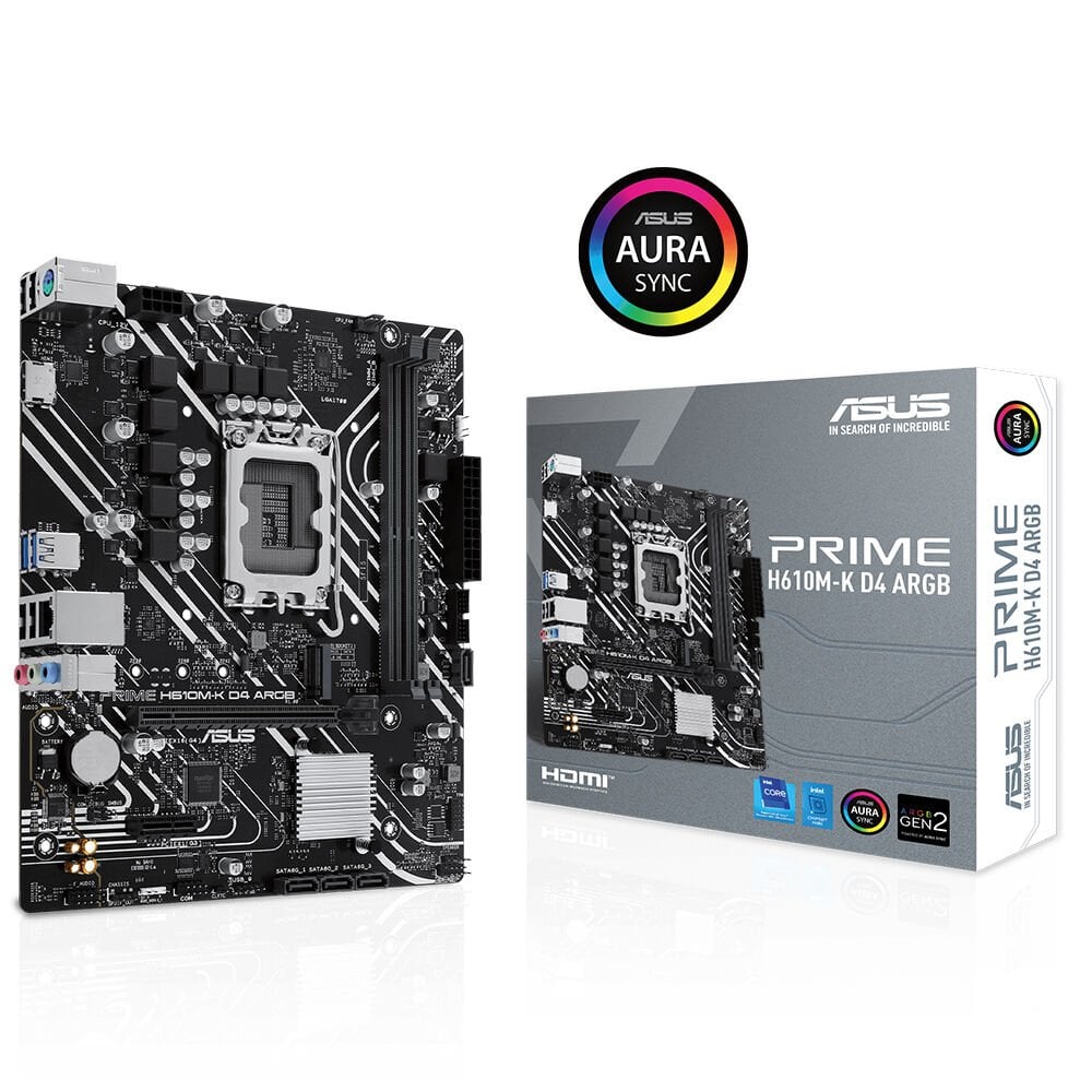 ASUS PRIME H610M-K D4 ARGB DDR4 3200MHZ MATX