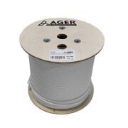 AGER AC-600-5-GRI 500MT U/UTP CAT6 LS0H - HELOJEN FREE GRI 250MHZ 23AWG %100 BAKIR