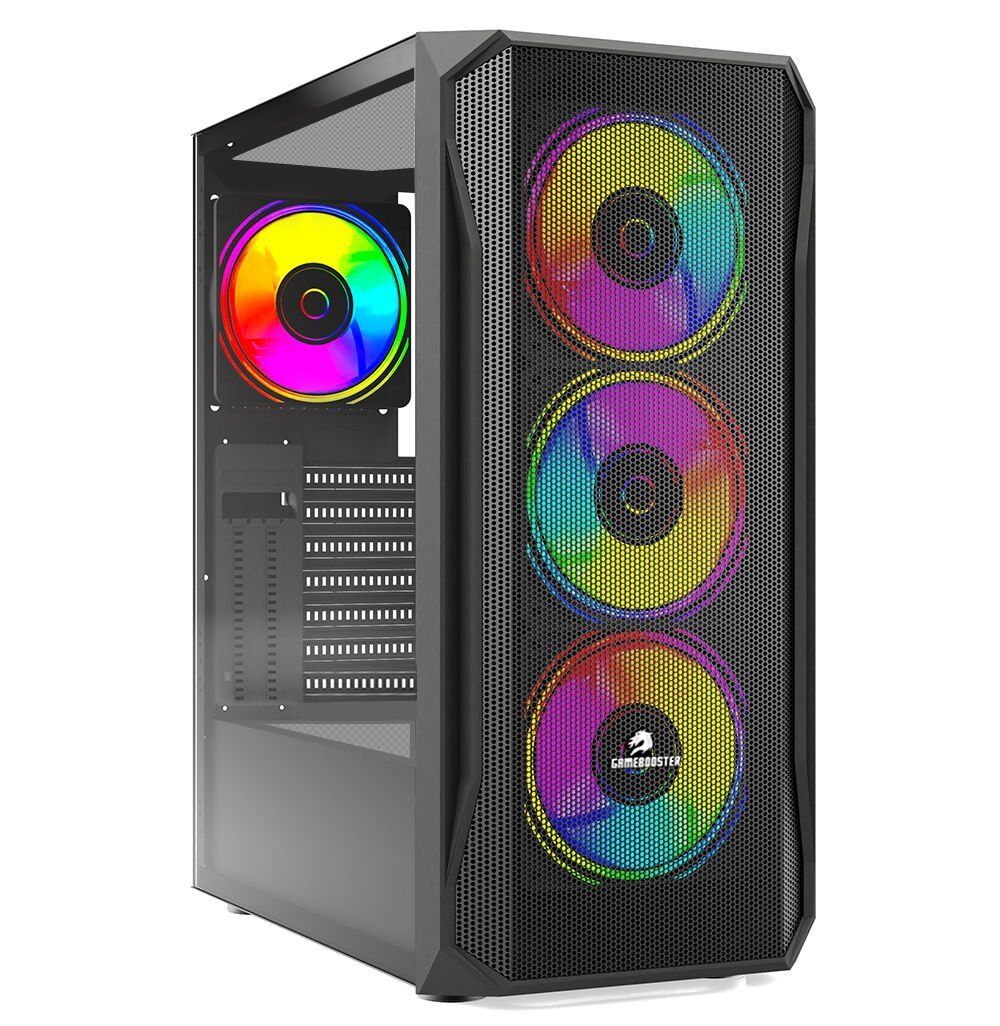 GAMEBOOSTER GB-T005MB Powersız Siyah Mesh Panel Mid Tower ATX Kasa