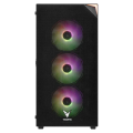 VENTO VG3400S Mid Tower, 650W 80+ Siyah, Temperli Cam, RGB, ATX GAMING KASA