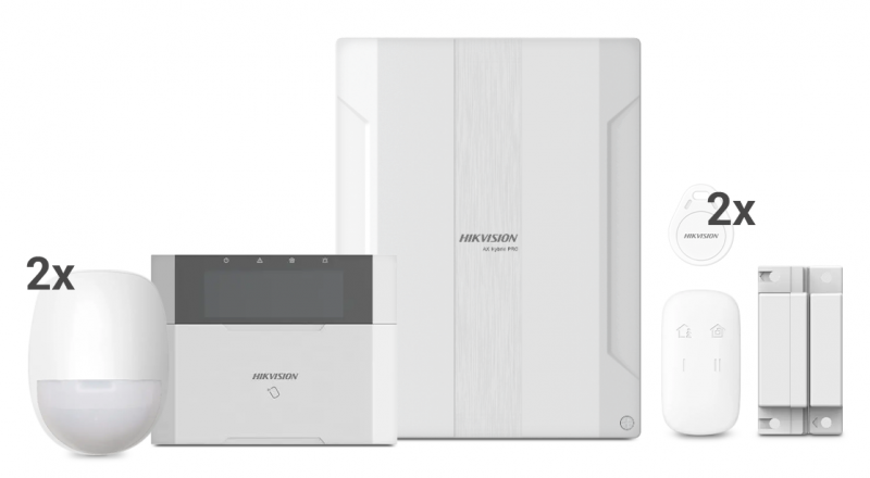 HİKVİSİON DS-PHA64-Kit-WE AX KABLOLU ALARM PANELİ KİT