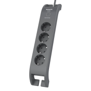 PHILIPS SPN3140A/62, 4 Soket, Akım Korumalı Priz, 900 Joules, 2Mt Kablo, (Gri)