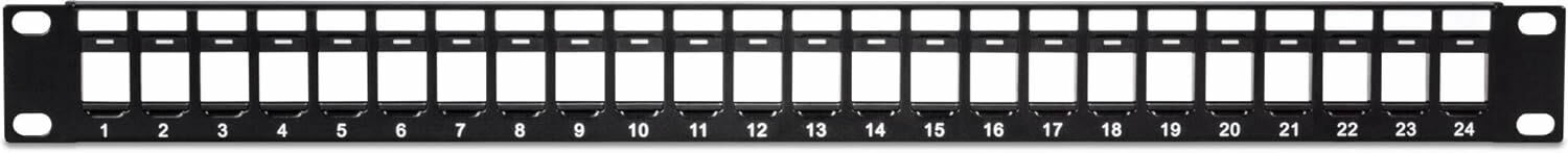FO-SP-3030-24PC6 1U 24 PORT KEYSTONE JACK UTP PATCH PANEL - SOFT