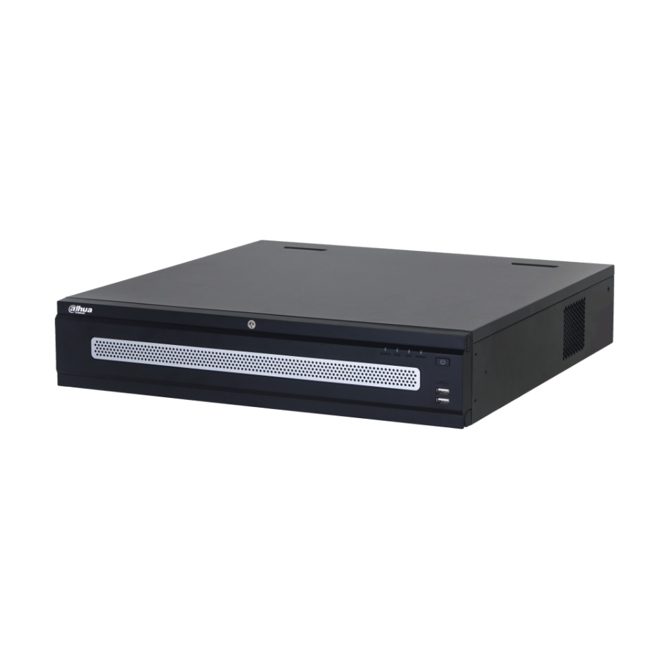DAHUA  NVR608RH-128-XI, 128Kanal, 32Mpix, H265+, 8 HDD, 1080P Kayıt, 1280 Mbps Bant Genişliği, 2 Port 2500 Mbps LAN, RAID 0/1/5/6/10, Çift Power Supply, NVR