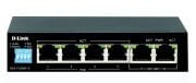 D-Link DES-F1006P-E/E 4 Poe, 2 Uplink 6 PORT 10/100 Base-T Long Range 250m POE+ Surveillance 60W SWİTCH