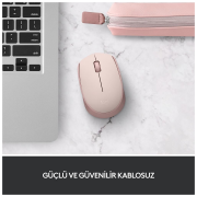 LOGITECH 910-006865, M171 Rose, USB Nano 2,4G Kablosuz, 1000dpi, Optik, 3 Tuşlu, 12ay Pil Ömrü, Mouse