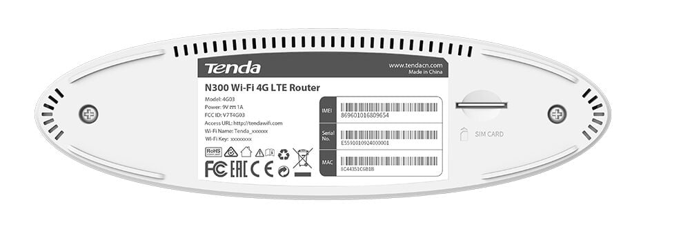 TENDA 4G03 N300 2PORT 300Mbps ROUTER (SIM KART DESTEĞİ)