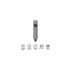 LOGITECH 910-004861, Spotlight Wireless Presenter, Sunum Cihazı (Gri)