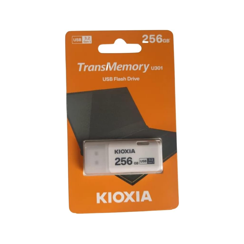 KIOXIA U301W 256GB USB 3.2 Gen1 TransMemory Flash Disk (Beyaz)