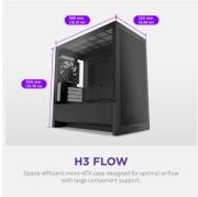 NZXT CC-H31FB-01 H 3 Flow Powersız Siyah Micro ATX