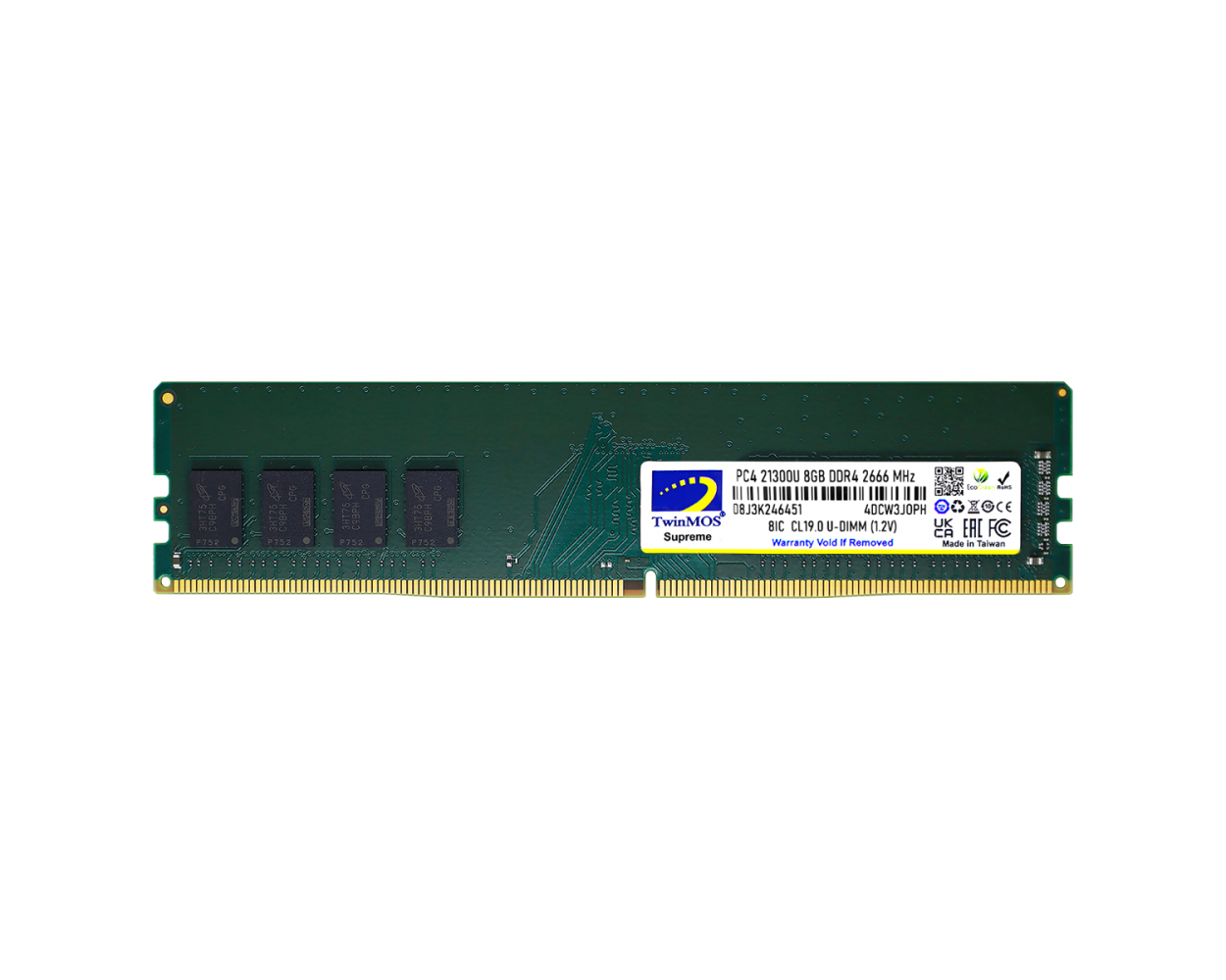 TWINMOS MDD48GB2666D 8GB DDR4 2666Mhz PC Bellek