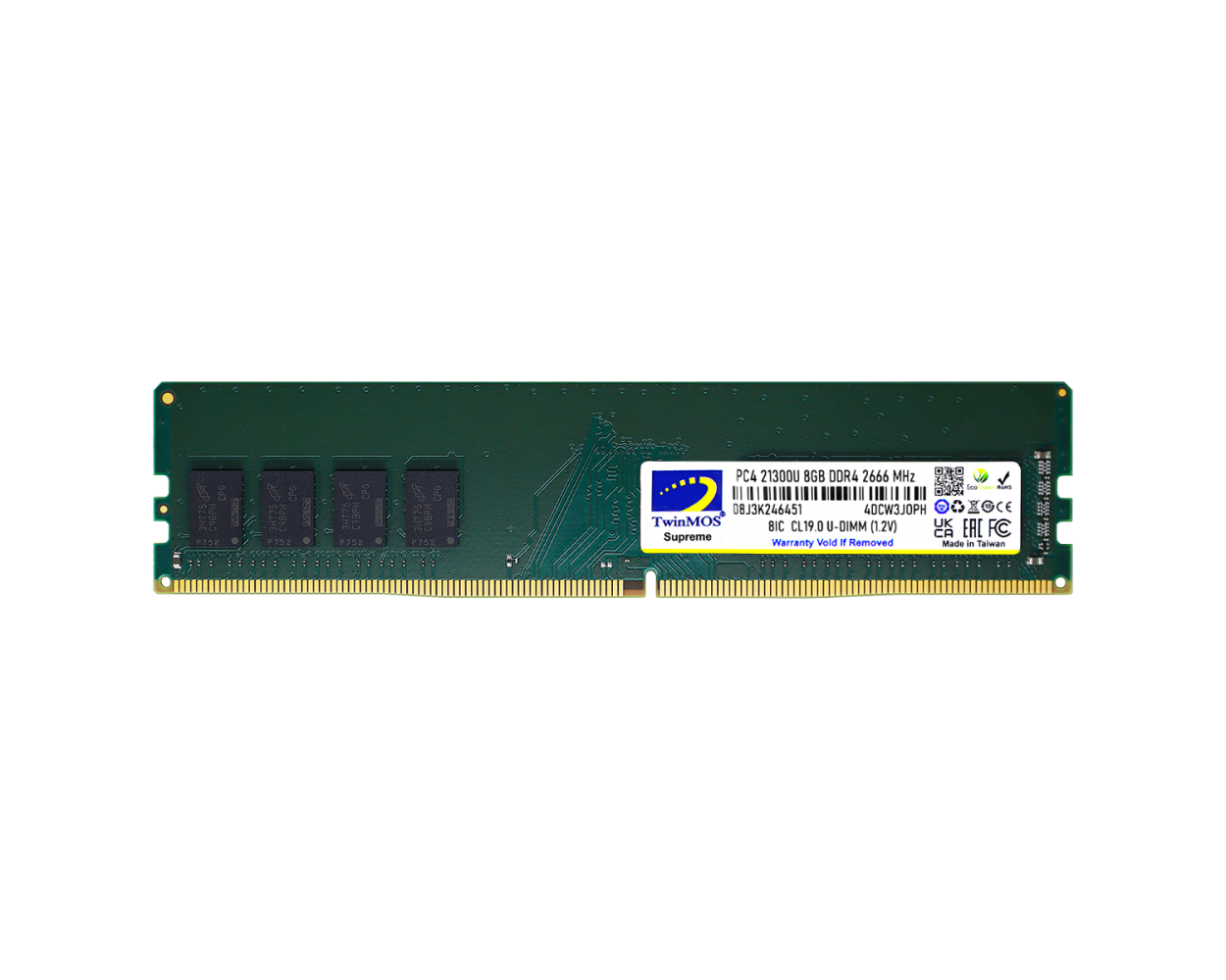 TWINMOS MDD48GB2666D 8GB DDR4 2666Mhz PC Bellek