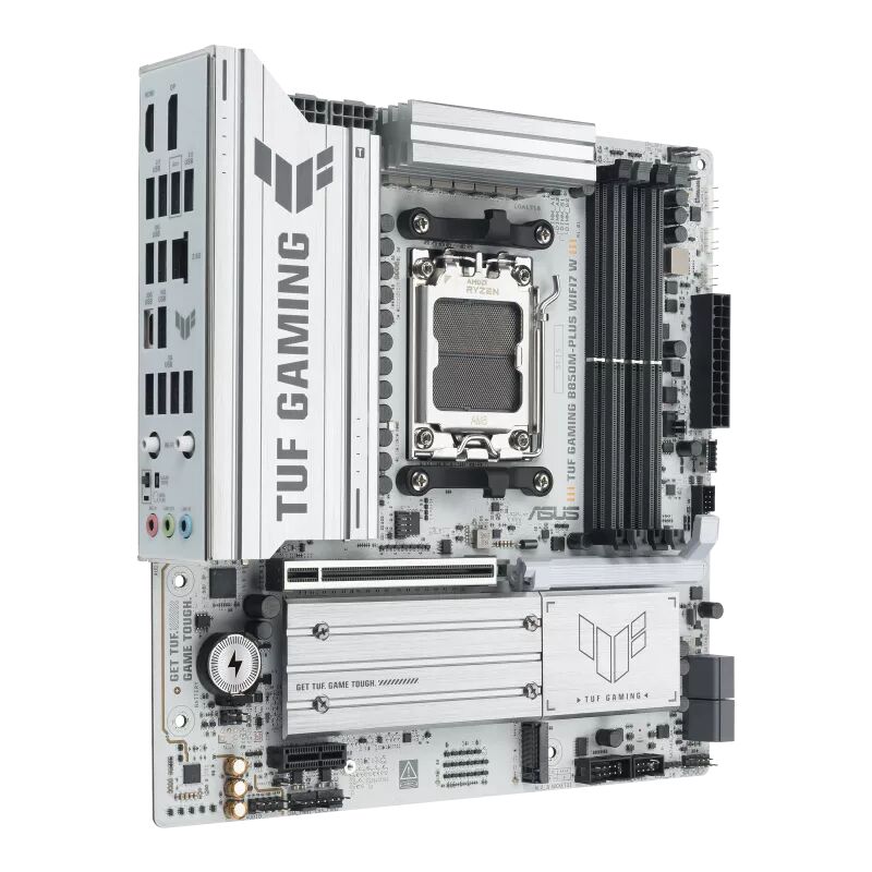 ASUS TUF GAMING B850M-PLUS WIFI 7 AMD ANAKART BEYAZ