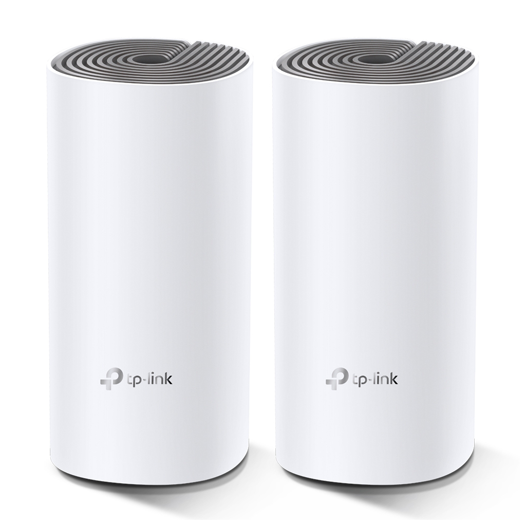 TP-LINK DECO-E4, AC1200, İkili Mesh, 1200Mbps, Dual Band, 2Port Megabit Lan, 260m2 Çekim Alanı, Router, Geniş Alan İnternet Ağı Sağlayıcısı