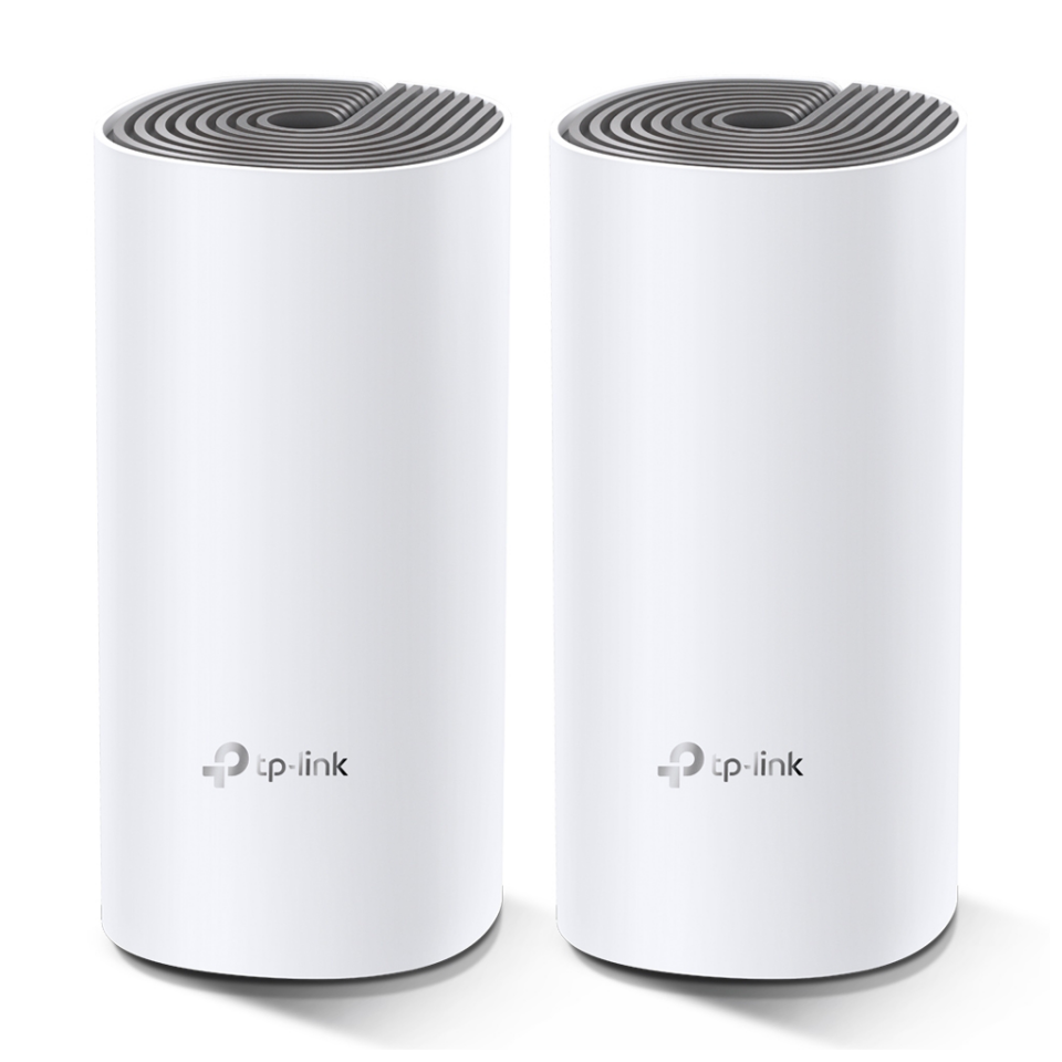 TP-LINK DECO-E4, AC1200, İkili Mesh, 1200Mbps, Dual Band, 2Port Megabit Lan, 260m2 Çekim Alanı, Router, Geniş Alan İnternet Ağı Sağlayıcısı
