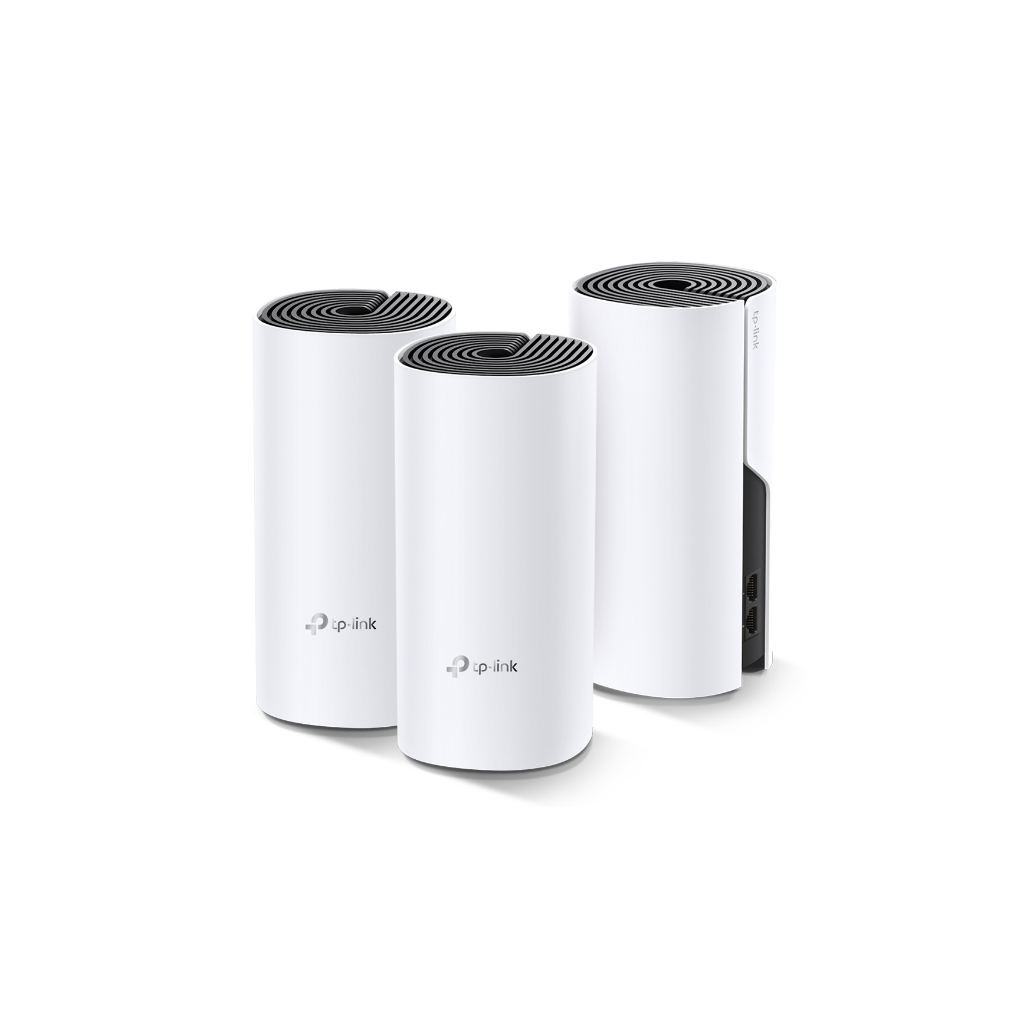 TP-LINK DECO-E4, AC1200, Üçlü Mesh, 1200Mbps, Dual Band, 2Port Megabit Lan, 370m2 Çekim Alanı, Router, Geniş Alan İnternet Ağı Sağlayıcısı