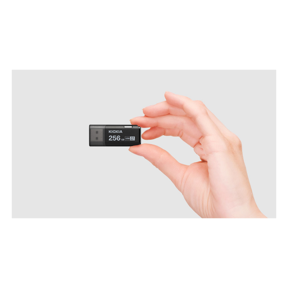 KIOXIA U301K 256GB USB 3.2 Gen1 TransMemory Flash Disk (Siyah)