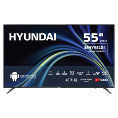 HYUNDAI 55HYN2104, 55" 140cm, 4K Ultra HD, Dahili Wi-Fi, Dahili Uydu Alıcılı, Android Led Televizyon