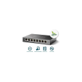 TP-LINK TL-SG108E, 8 Port, GigaBit, Easy Smart, Yönetilebilir, Metal Kasa, Masaüstü Switch
