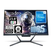 QUADRO STARK H424D5 145165 i5-14400 16GB 512GB SSD 23.8'' Siyah DOS All in One PC